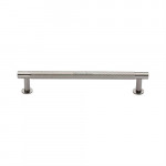 M Marcus Heritage Brass Partial Knurled Design Cabinet Pull with Rose 160mm Centre to Centre